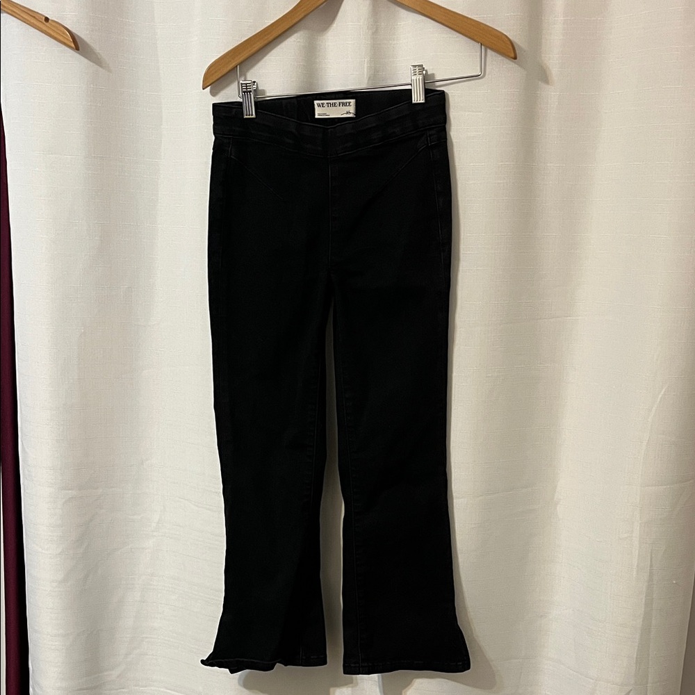 We The Free Midnight Black Wide Leg Jeans